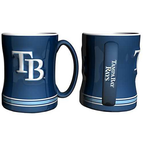 Tampa Bay Rays Coffee Mug - 14oz Sculpted Relief