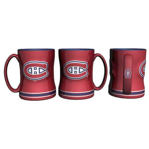 Montreal Canadiens Coffee Mug 14oz Sculpted Relief Special Order