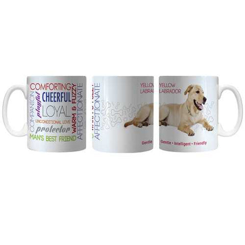 Pet Coffee Mug 11oz Yellow Labrador Special Order