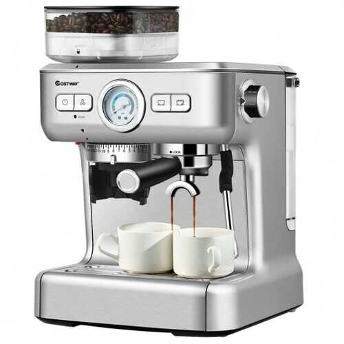 15 Bar Espresso Coffee Maker 2 Cup /w Built-in Steamer Frother and