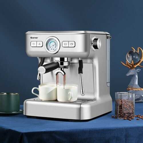 15 Bar Semi-Auto Espresso Coffee Maker Machine /w Milk Frother Steam Wand