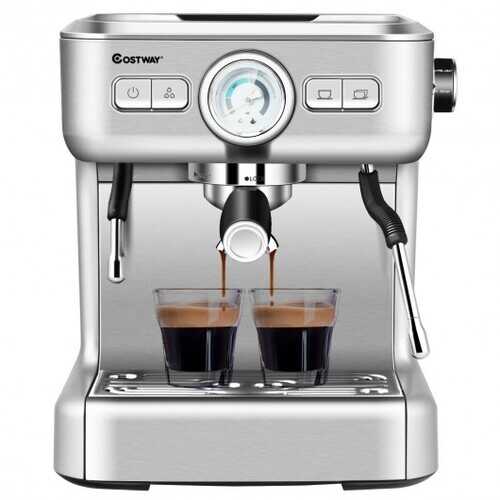 15 Bar Semi-Auto Espresso Coffee Maker Machine /w Milk Frother Steam Wand