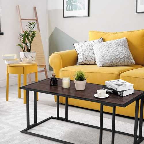 Living Room Essentials Cocktail Accent End Coffee Table