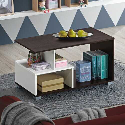 2-tier Rectangular Modern Console Table Coffee Table