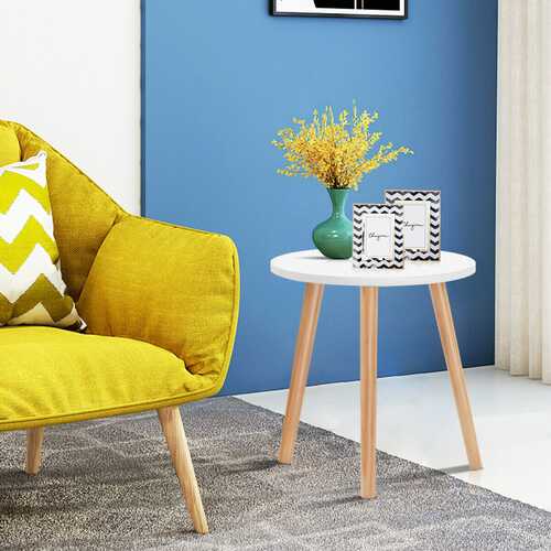 Small Modern Round Coffee Tea Side Table